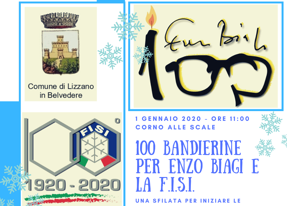 100 Bandierine per Enzo Biagi e la F.I.S.I.